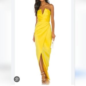 Jay Godfrey Darcy Gown in Bright Yellow NWT 14 Style No. 109604